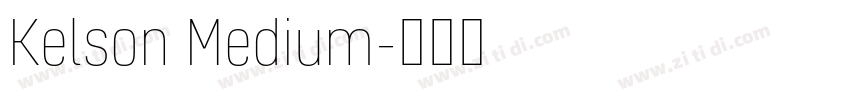 Kelson Medium字体转换